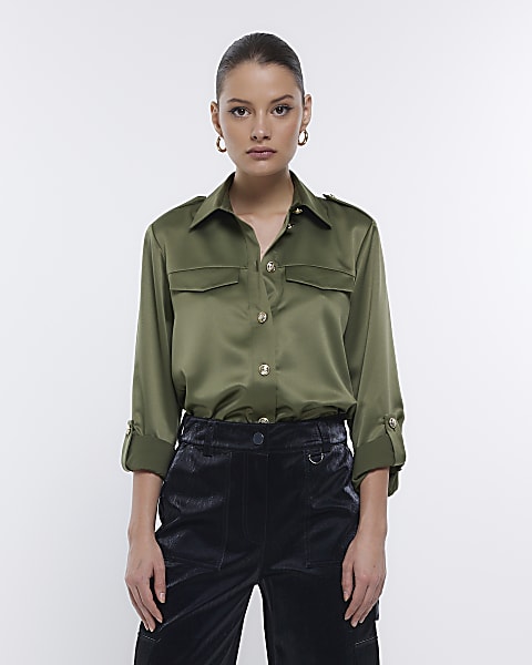 Satin Tops River Island