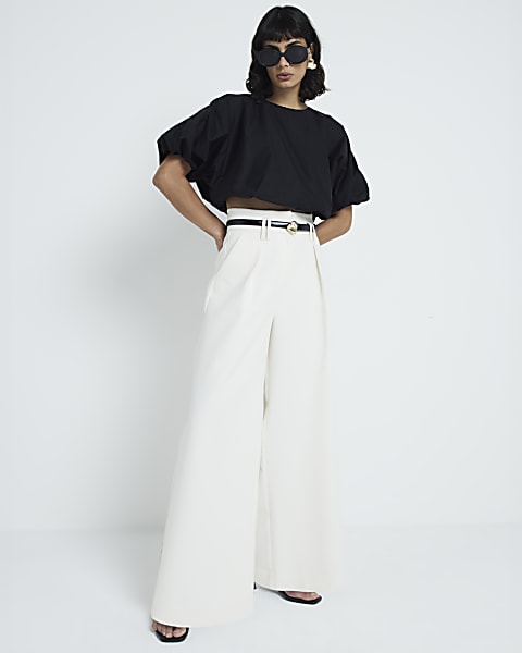 Wide Leg Trousers Womens Palazzo Trousers River Island