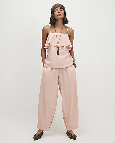 cigarette fit trousers Black WOMAN Normal Waist 2729844 29 2X 36 Cigarette Pants of the '80s