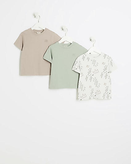 Mini boys multi colour t-shirt 3 pack
