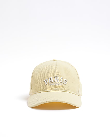 Yellow Paris embroidered cap