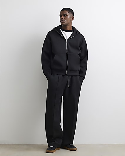 Black Premium Wide Leg Joggers