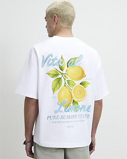White Cotton Vita Limone T-Shirt