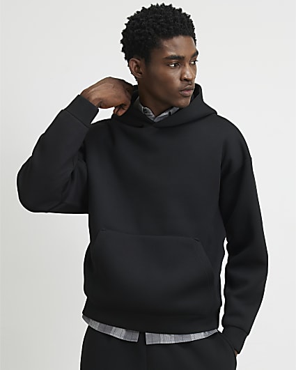 Black Premium Oversized Fit Cotton Hoodie