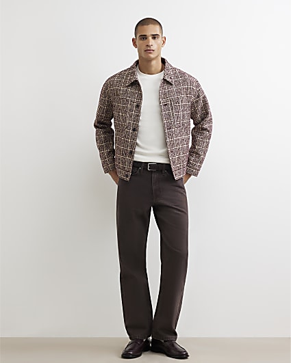 Brown Loose Fit Jeans