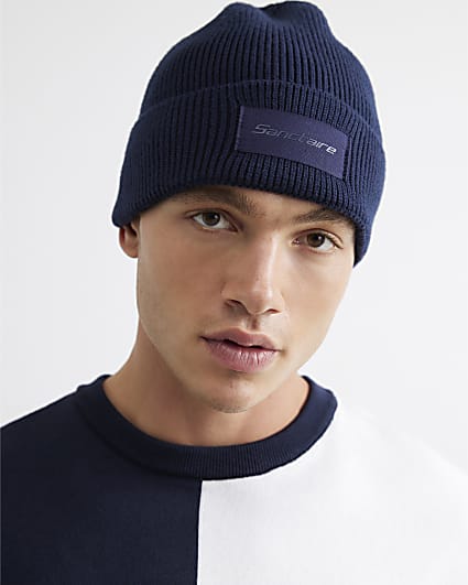 Navy Knitted Beanie