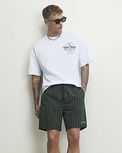 White Oversized Fit Court Couture T-shirt