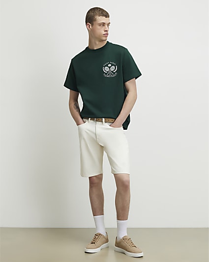 Green Regular Fit Saint Paris Tennis T-Shirt
