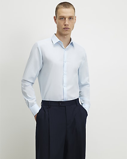 Blue Slim Fit Shirt