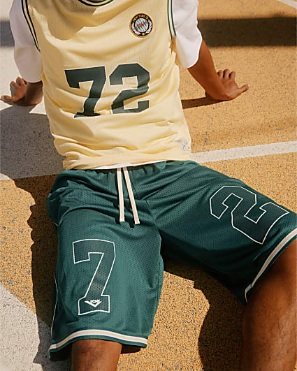 Green Pony Mesh 72 Bermuda Shorts