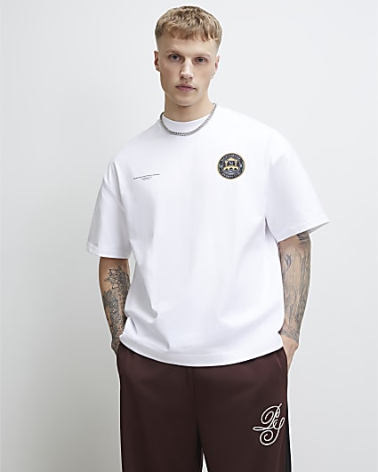 White Oversized Fit London City T-Shirt