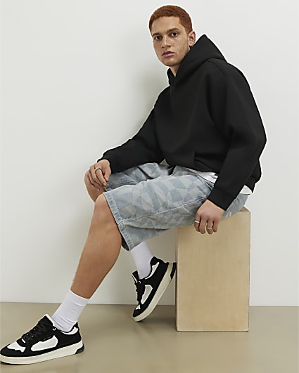 Black Oversized Fit Hoodie