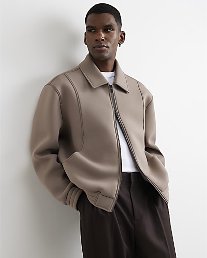 Beige Premium Zipped Jacket