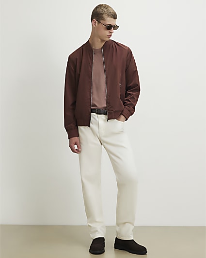 Brown Lightweight Bomber Jacket