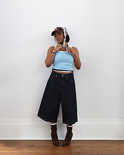 Blue Denim Extra Long Jorts