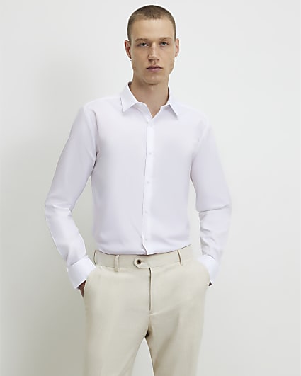 White Slim Fit Shirt