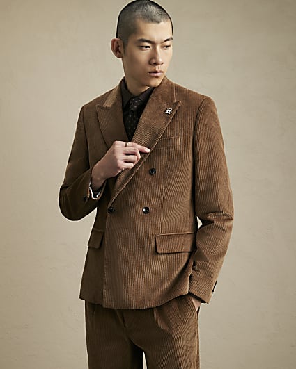 Brown Corduroy Suit Jacket