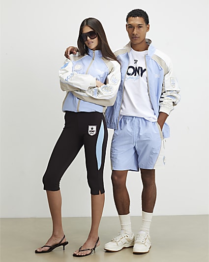 Blue Pony Blocked Track Top