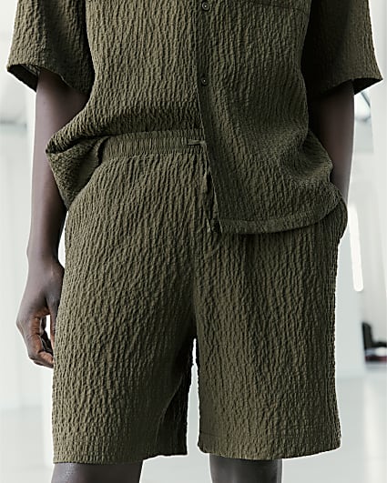Khaki RI Studio Pleated Shorts