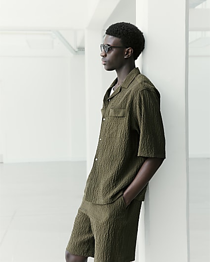 Khaki RI Studio Crinkle Shirt