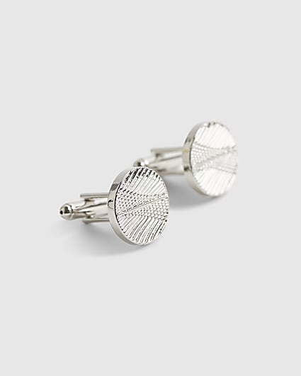 Silver Textured Cufflinks