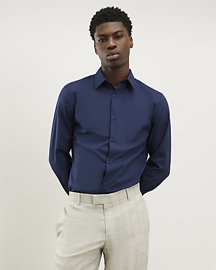 Navy Slim Fit Shirt