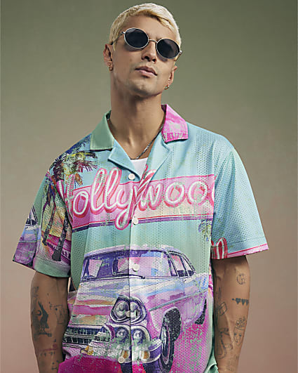 Green Year Zero Hollywood Mesh Shirt