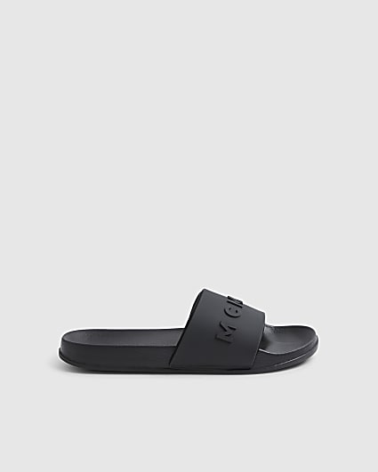 Black Slip On Sliders