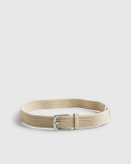 Beige Woven Belt