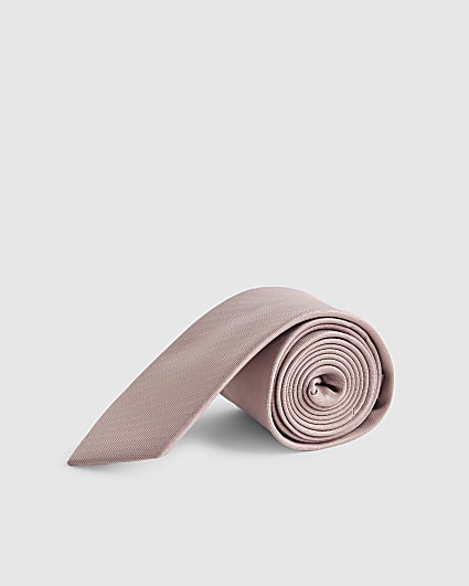 Pink Twill Tie