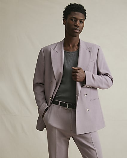 Purple Slim Fit Suit Jacket