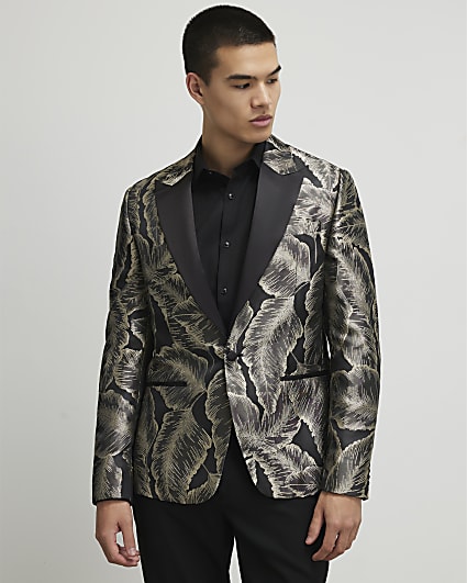 Gold Palm Leaf Jacket