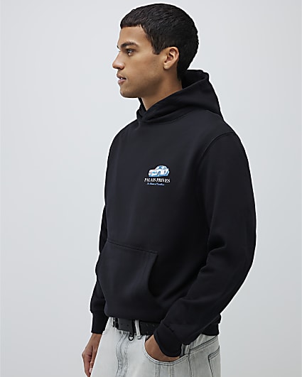 Black Regular Fit Palais Prives Hoodie