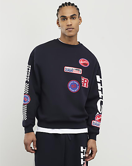 Black High Performance Badges Sweatshirt