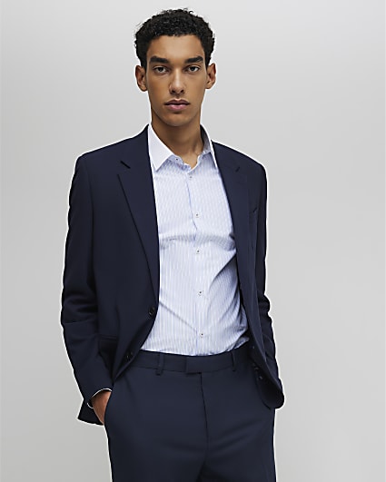 Navy Slim Fit Suit Jacket