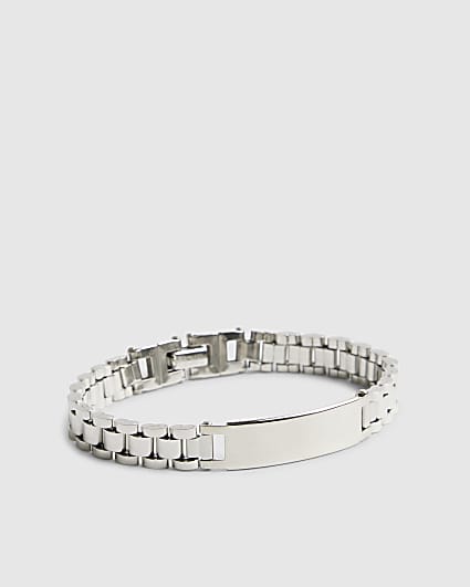 Silver Steel Silver Watch Strap