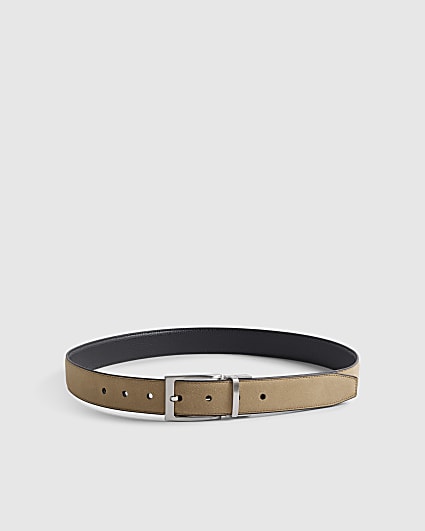 Beige Reversible Belt