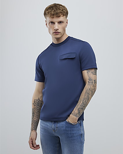 Blue Slim Fit T-Shirt