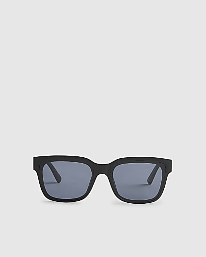 Black Rubberised Wayfarer Sunglasses