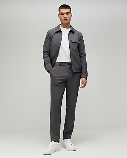 Grey Skinny Fit Trousers