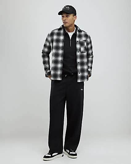 Black Check Overshirt