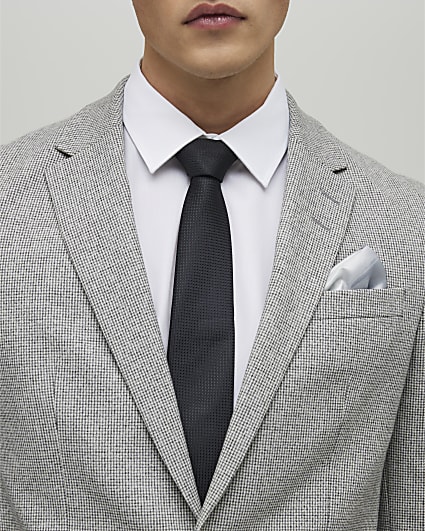 Black Micro Dot Tie