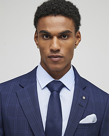 Navy Micro Dot Tie