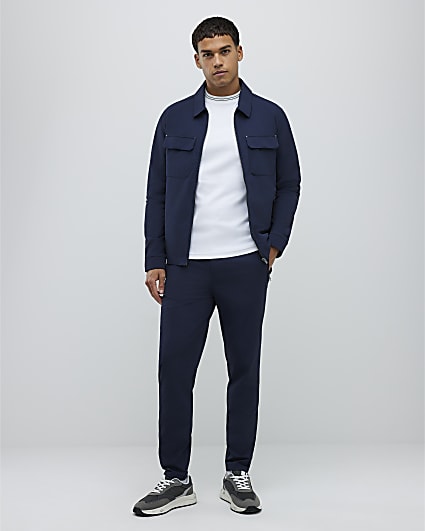 Navy Skinny Fit Chino Trousers
