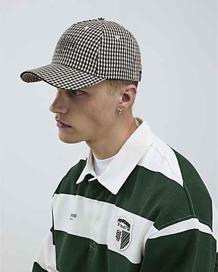 Black New York Check Cap