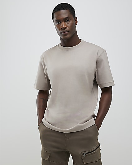 Beige Regular Fit T-Shirt