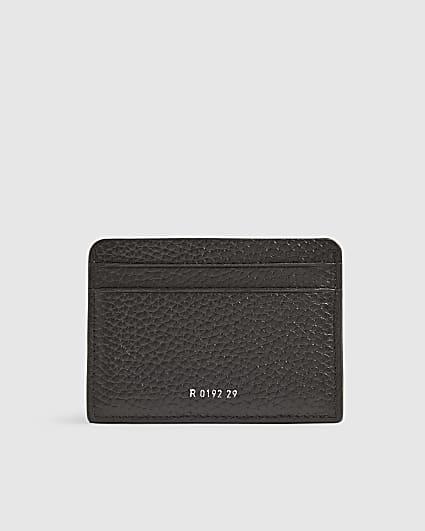 Black Pebbled Card Holder