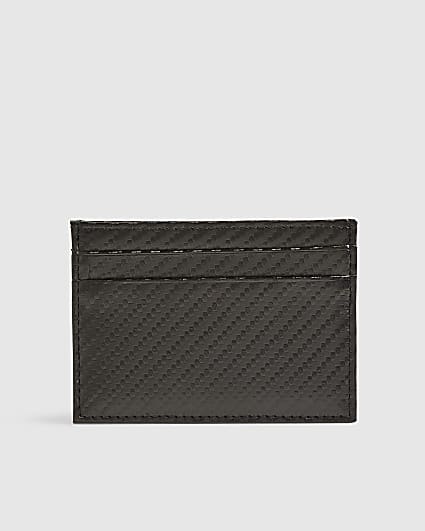 Black Geometric Card Holder