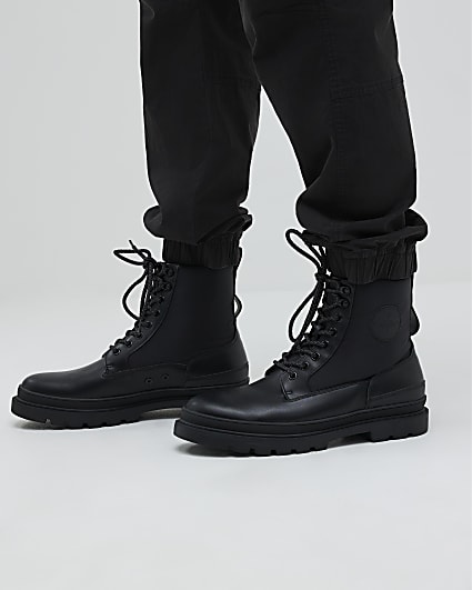 Black Quilted Boots