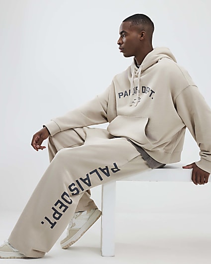 Beige Palais Dept Wide Leg Joggers